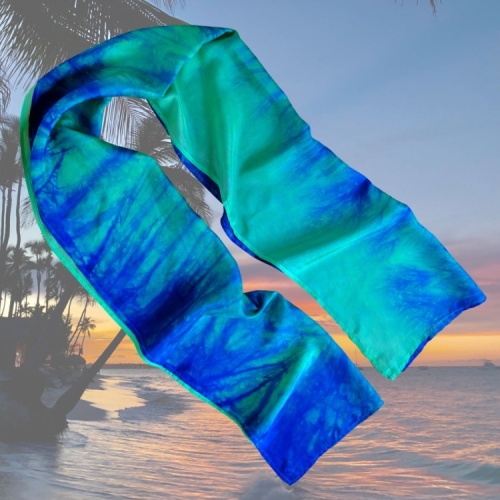 JagBag Large Silk Beach Wrap - Paua